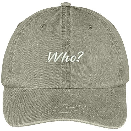 Trendy Apparel Shop Who Embroidered Washed Cotton Adjustable Cap