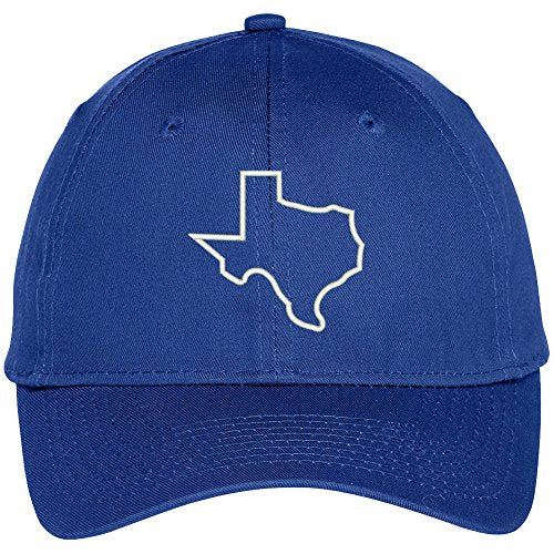Trendy Apparel Shop Texas State Outline Embroidered Baseball Cap