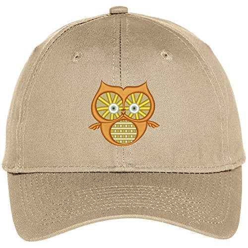 Trendy Apparel Shop Halloween Owl Embroidered Halloween Theme Adjustable Baseball Cap