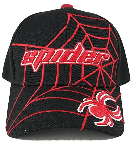 Trendy Apparel Shop Kids Size Spider Graphic and Text Web Adjustable Baseball Cap