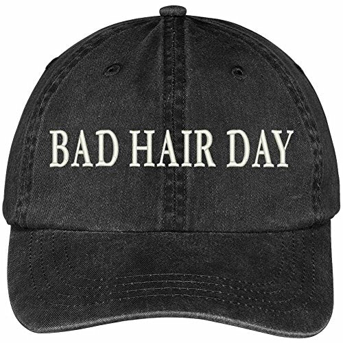 Trendy Apparel Shop Bad Hair Day Embroidered Pigment Dyed Low Profile Cap