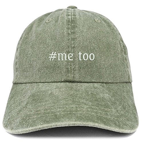 Trendy Apparel Shop Hashtag #Me Too Embroidered Pigment Dyed Cap