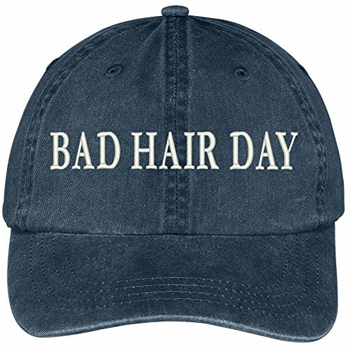 Trendy Apparel Shop Bad Hair Day Embroidered Pigment Dyed Low Profile Cap