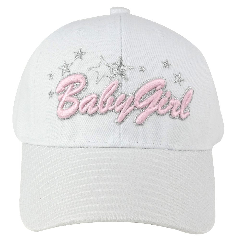 Trendy Apparel Shop Baby Girl Text Kids Size Embroidered Adjustable Baseball Cap