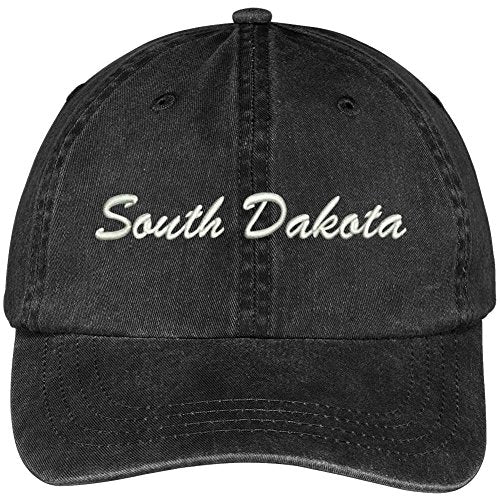 Trendy Apparel Shop South Dakota State Embroidered Low Profile Adjustable Cotton Cap