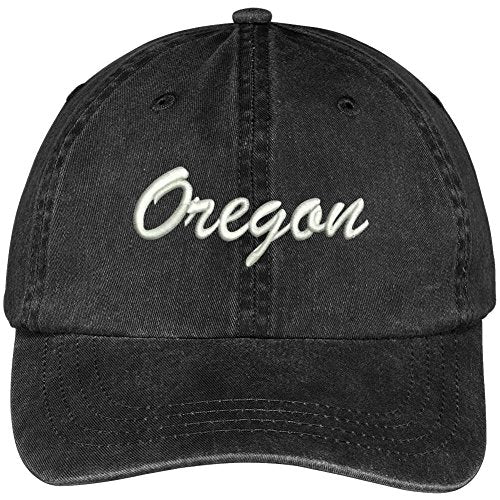 Trendy Apparel Shop Oregon State Embroidered Low Profile Adjustable Cotton Cap -