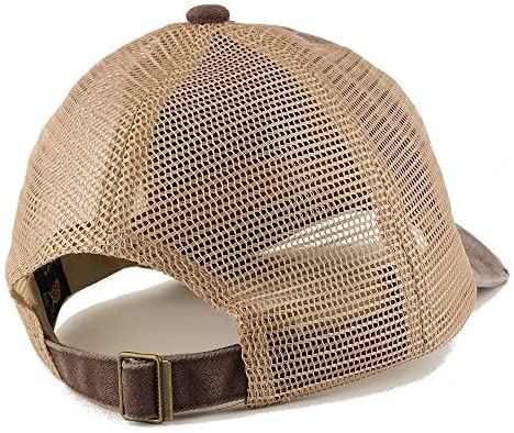 Trendy Apparel Shop Daddy Embroidered Frayed Bill Trucker Mesh Back Cap