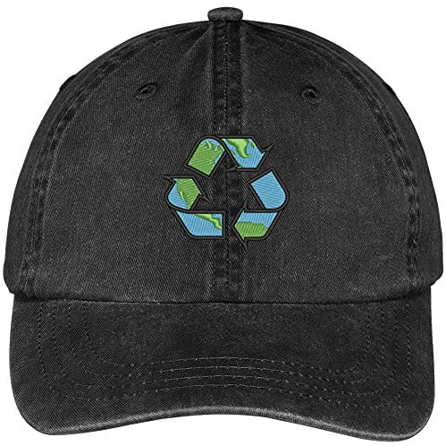 Trendy Apparel Shop Recycling Earth Embroidered Cotton Washed Baseball Cap
