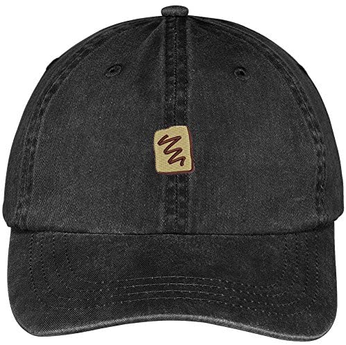 Trendy Apparel Shop Chocolate Embroidered Soft Crown 100% Brushed Cotton Cap