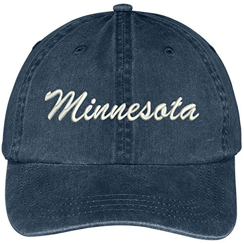 Trendy Apparel Shop Minnesota State Embroidered Low Profile Adjustable Cotton Cap