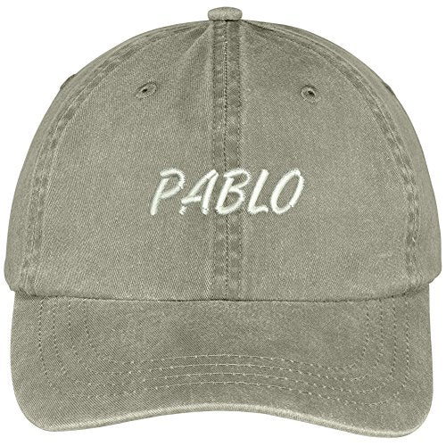 Trendy Apparel Shop Pablo Embroidered Soft Front Washed Cotton Cap