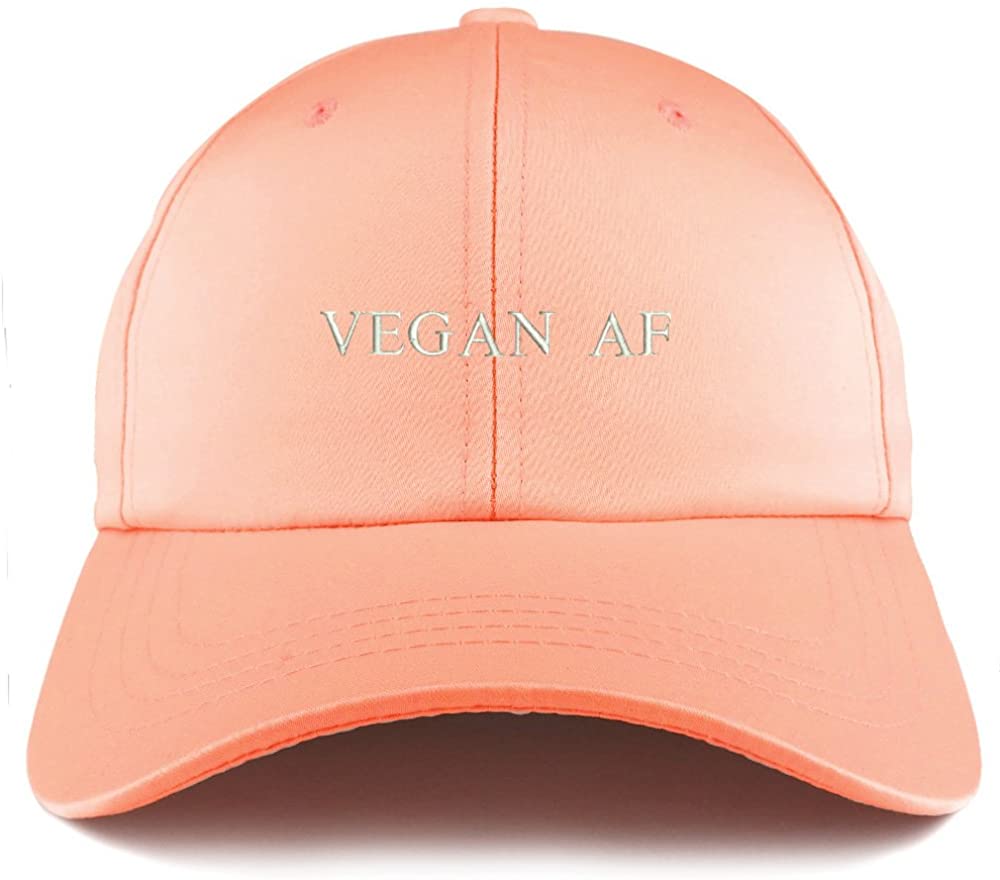 Trendy Apparel Shop Vegan AF Embroidered Structured Satin Adjustable Cap - Mint
