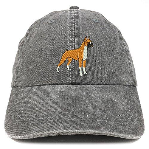 Trendy Apparel Shop Boxer Embroidered Dog Theme Low Profile Dad Hat Cotton Cap
