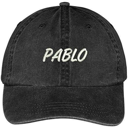 Trendy Apparel Shop Pablo Embroidered Soft Front Washed Cotton Cap