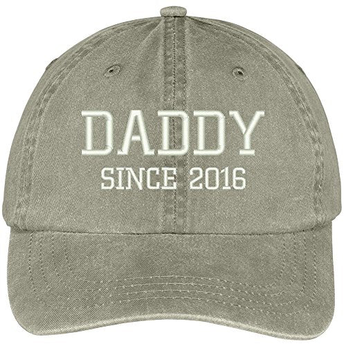 Trendy Apparel Shop Daddy Since 2016 Embroidered Pigment Dyed Low Profile Cotton Cap