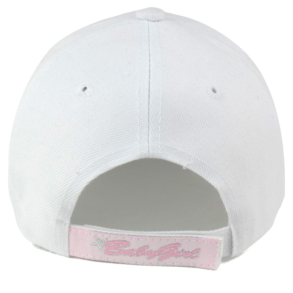 Trendy Apparel Shop Baby Girl Text Kids Size Embroidered Adjustable Baseball Cap