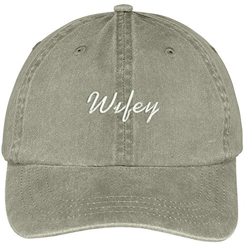 Trendy Apparel Shop Wifey Embroidered Washed Cotton Adjustable Cap