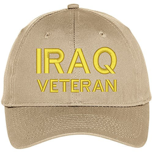 Trendy Apparel Shop Iraq Veteran Embroidered Military Baseball Cap