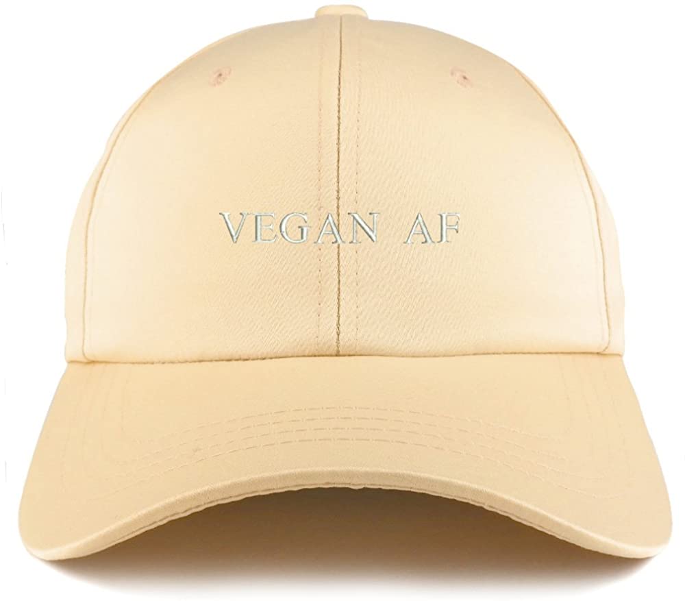 Trendy Apparel Shop Vegan AF Embroidered Structured Satin Adjustable Cap - Mint