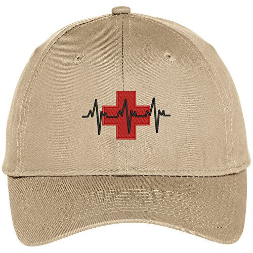 Trendy Apparel Shop Medical Cross Embroidered Adjustable Baseball Cap