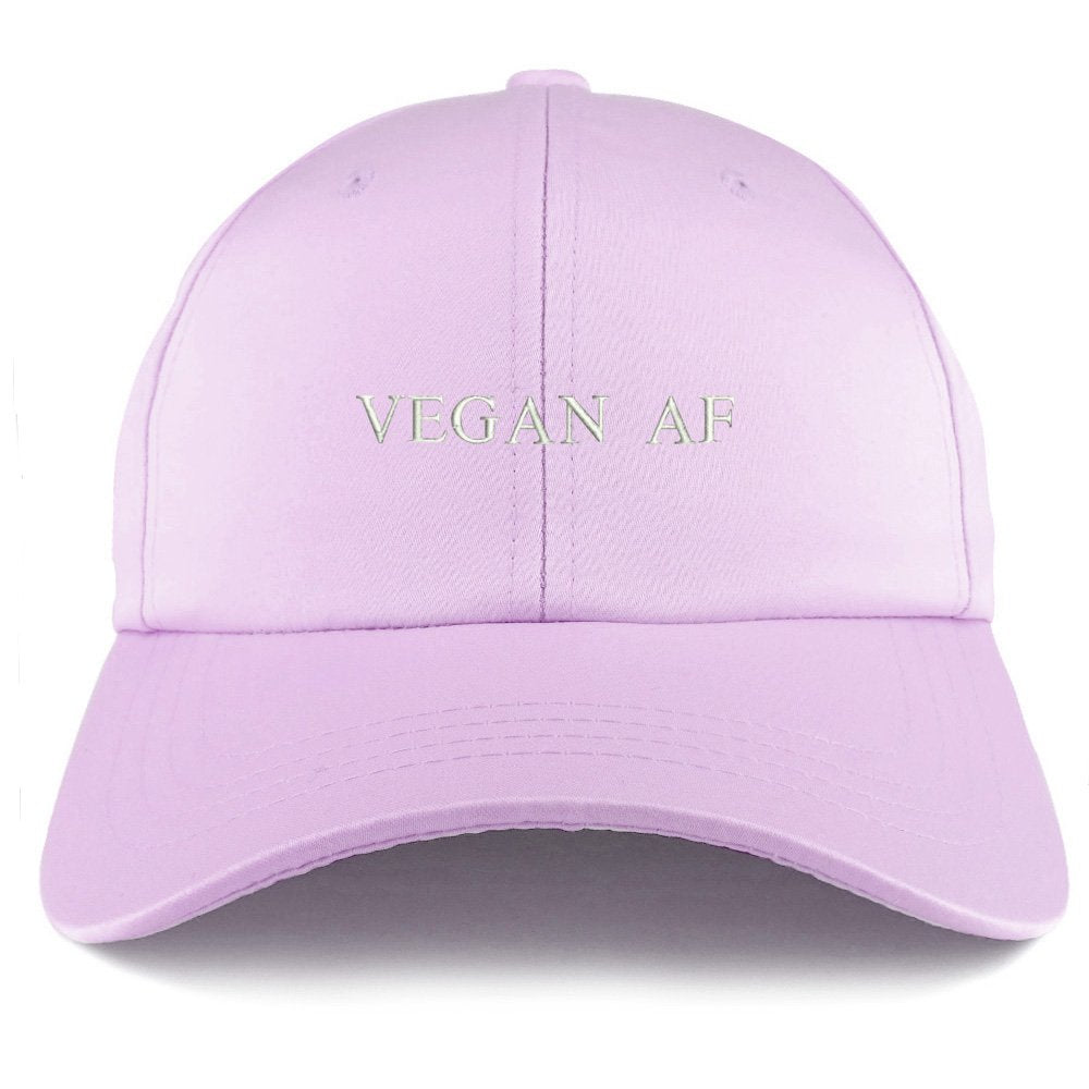 Trendy Apparel Shop Vegan AF Embroidered Structured Satin Adjustable Cap - Mint