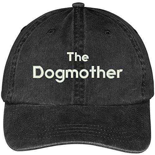 Trendy Apparel Shop The Dogmother Embroidered Washed Soft Cotton Adjustable Baseball Cap