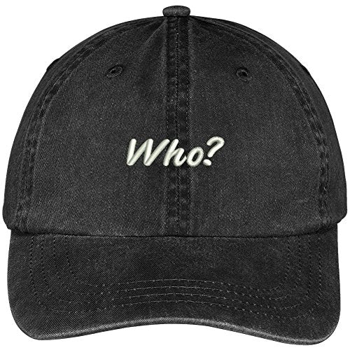 Trendy Apparel Shop Who Embroidered Washed Cotton Adjustable Cap