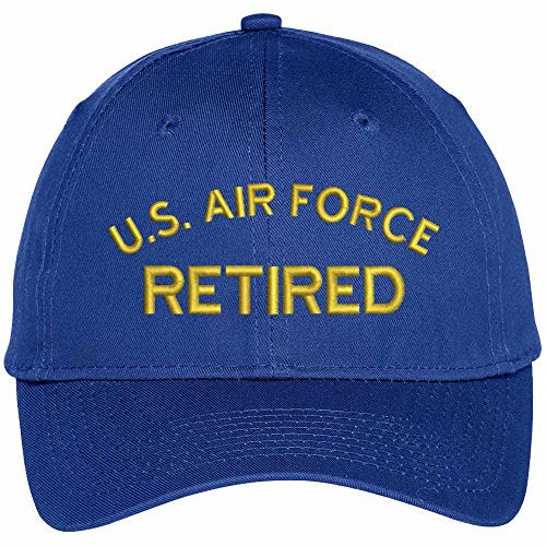 Trendy Apparel Shop US Air Force Retired Embroidered Adjustable Snapback Baseball Cap