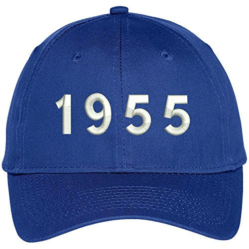 Trendy Apparel Shop 1955 Birth Year Embroidered Baseball Cap