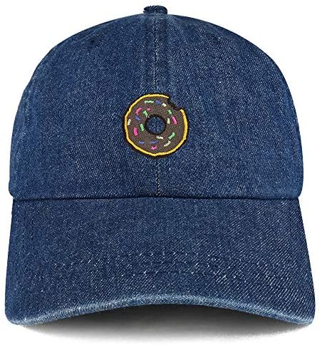 Trendy Apparel Shop Donut Patch Unstructured Denim Baseball Cap