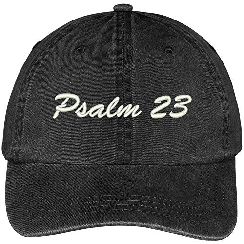 Trendy Apparel Shop Bible Verse Psalm 23 Embroidered Pigment Dyed Cotton Baseball Cap