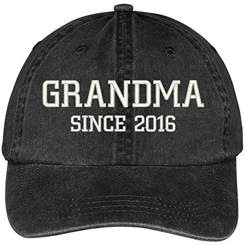 Trendy Apparel Shop Grandma Since 2016 Embroidered Pigment Dyed Low Profile Cotton Cap