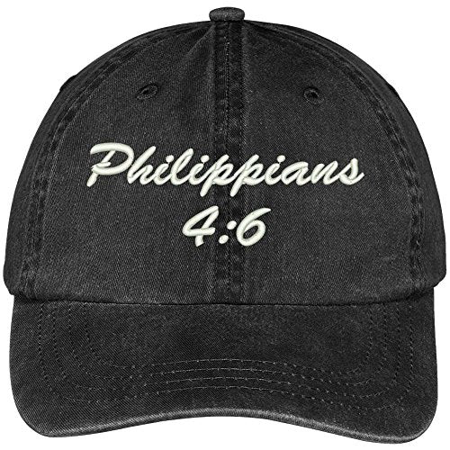 Trendy Apparel Shop Bible Verse Philippians 4:6 Embroidered Pigment Dyed Cotton Baseball Cap