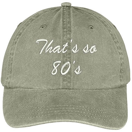 Trendy Apparel Shop 80's Embroidered Soft Crown Cotton Adjustable Cap
