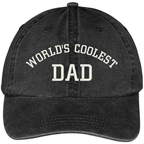 Trendy Apparel Shop World's Coolest Dad Embroidered Washed Soft Cotton Adjustable Baseball Cap