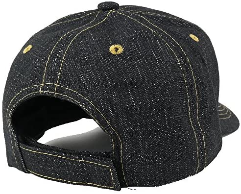 Trendy Apparel Shop Plain Panel Denim Adjustable Hook and Loop Closu