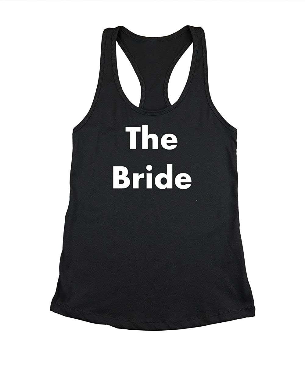 Trendy Apparel Shop The Bride Printed Bridal Bachelorette Party Women's Racerback Tank Top