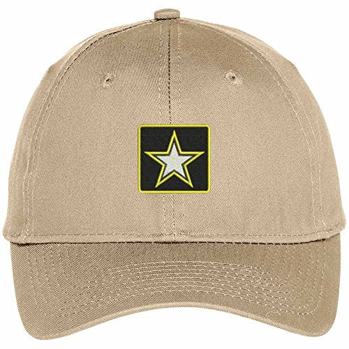 Trendy Apparel Shop US Army Star Logo Embroidered Adjustable Snapback Baseball Cap