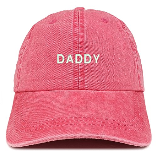 Trendy Apparel Shop Daddy Embroidered Low Profile Washed Cotton Cap