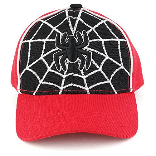 Trendy Apparel Shop Infant's Spider and Web 3-D Embroidery Structured Baseball Cap