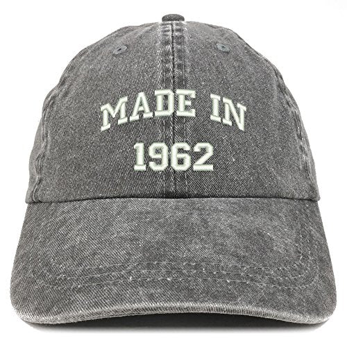 Trendy Apparel Shop Made in 1961 Text Embroidered 59th Birthday Washed Cap