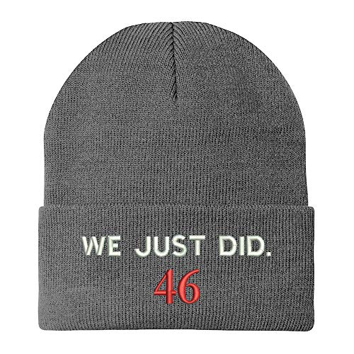 Trendy Apparel Shop We Just Did 46 President 2020 Celebration Long Cuff Beanie