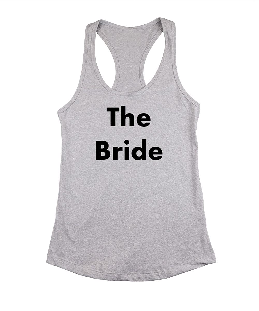 Trendy Apparel Shop The Bride Printed Bridal Bachelorette Party Women's Racerback Tank Top