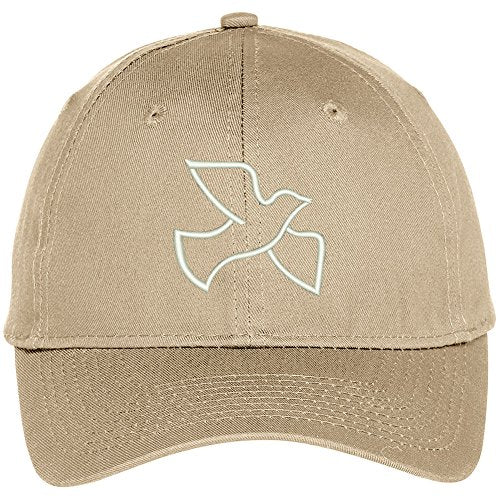 Trendy Apparel Shop Dove Christian Symbol Embroidered Baseball Cap