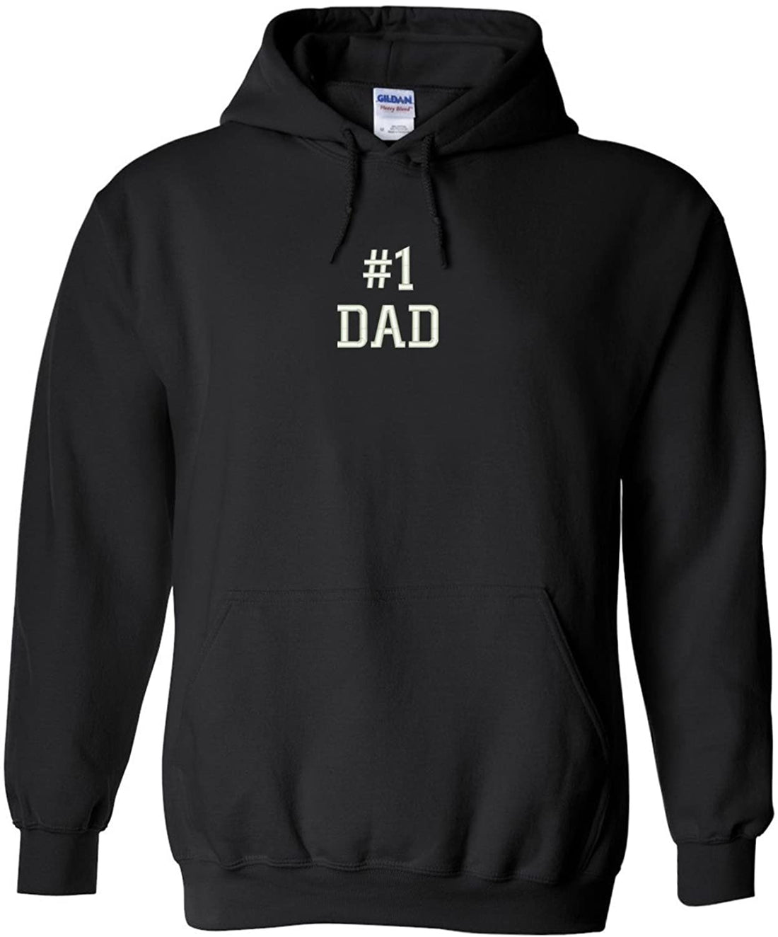 Trendy Apparel Shop Number 1 Dad Embroidered Heavy Blend Hoodie