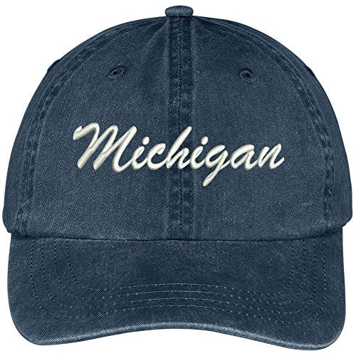 Trendy Apparel Shop Michigan State Embroidered Low Profile Adjustable Cotton Cap