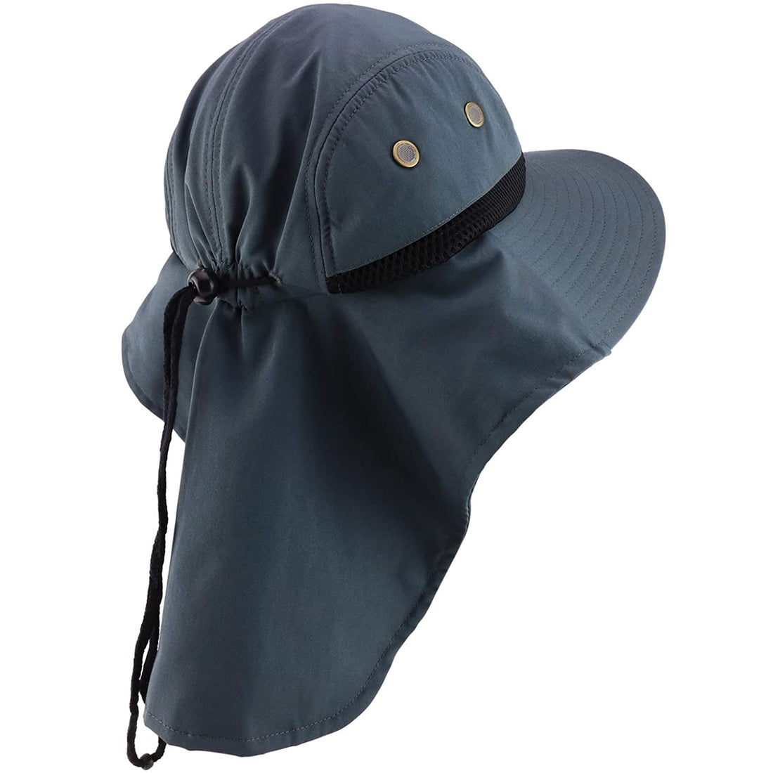 Trendy Apparel Shop XXL Oversized Large Polyester Fishing Cap with Neck Flap