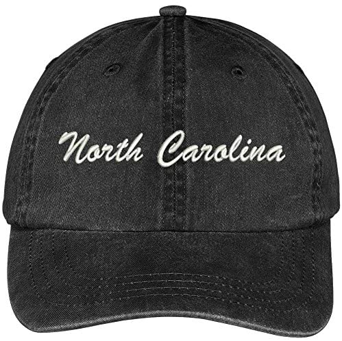 Trendy Apparel Shop North Carolina State Embroidered Low Profile Adjustable Cotton Cap