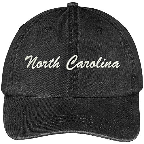 Trendy Apparel Shop North Carolina State Embroidered Low Profile Adjustable Cotton Cap -