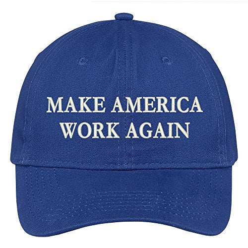 Trendy Apparel Shop Make America Work Again Embroidered Donald Trump New Campaign Cap